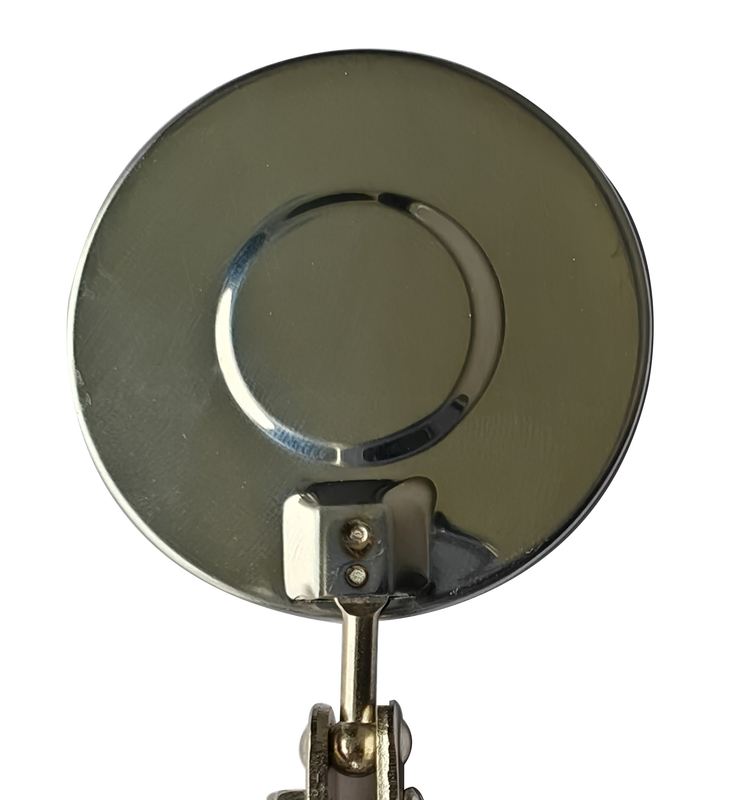 Teleskopowe lustro inspekcyjne 52mm obrotowe regulowane złącze 360-stopniowy pełny obrót gumowy uchwyt ze stali nierdzewnej
