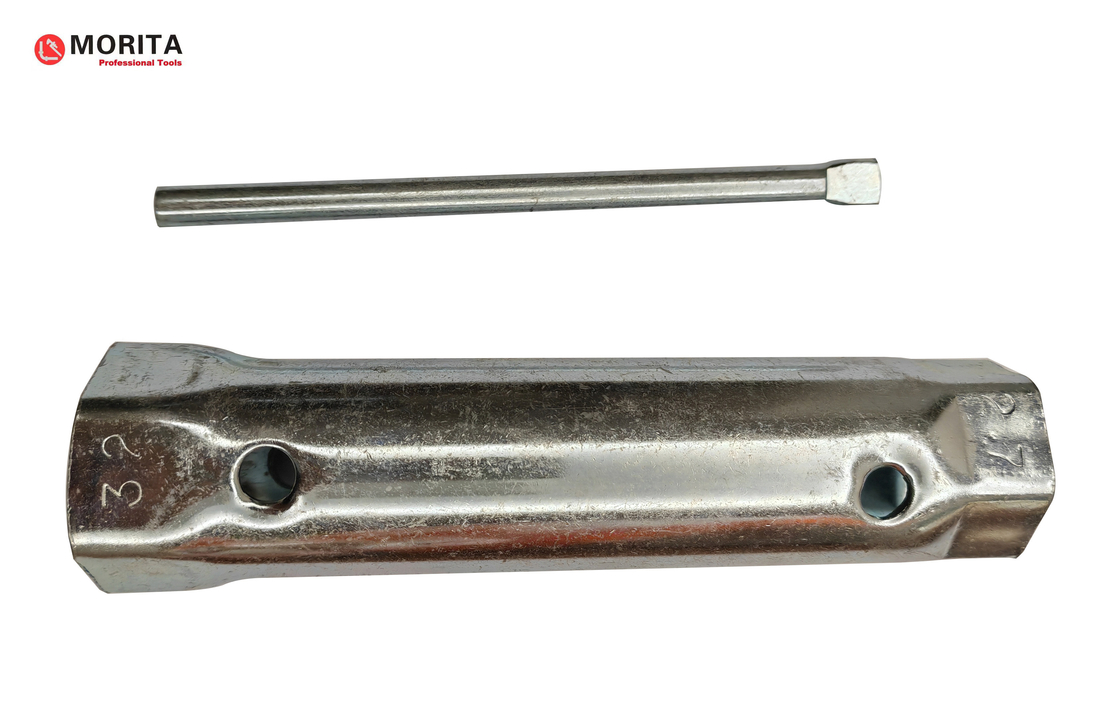 Klucz do nakrętek gwintowanych 24/27mm, 27/32mm i 46/50mm stal ocynkowana śruba przeciwnakrętka srebrna