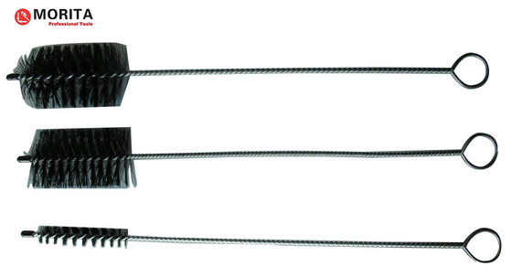 Szczotka do czyszczenia dymu 3 sztuk 400 mm Stalowe i nylonowe Okrągłe Ø52 mm Okrągłe Ø15 mm Płaskie 52*30 mm Srebro