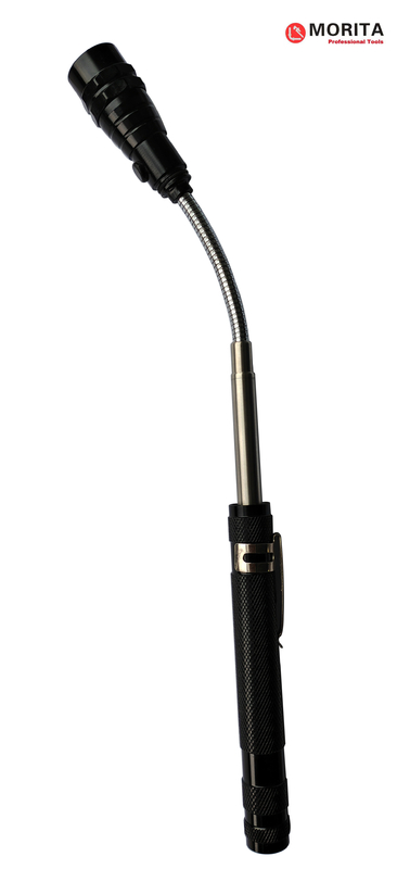 Narzędzia hydrauliczne Teleskopowa Magnetyczna latarka do zbierania z 3 lampami LED 360 stopni regulowalna długość głowy magnesowej 550 mm