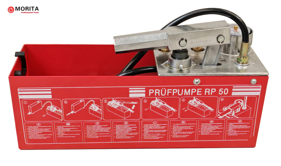 Ręczna hydrauliczna pompa testowa 5Mpa 12L Narzędzia hydrauliczne mosiądz i stal i stop Al