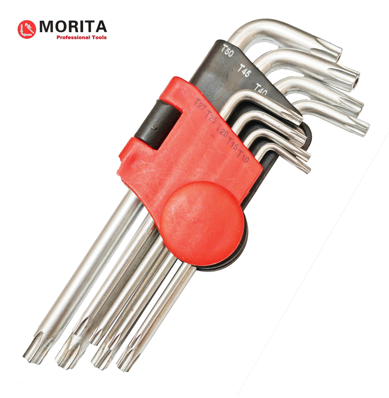Plastikowy uchwyt Torx End Allen Key Kit 9 Pce CR-V Stalowy śrubokręt i gniazdko